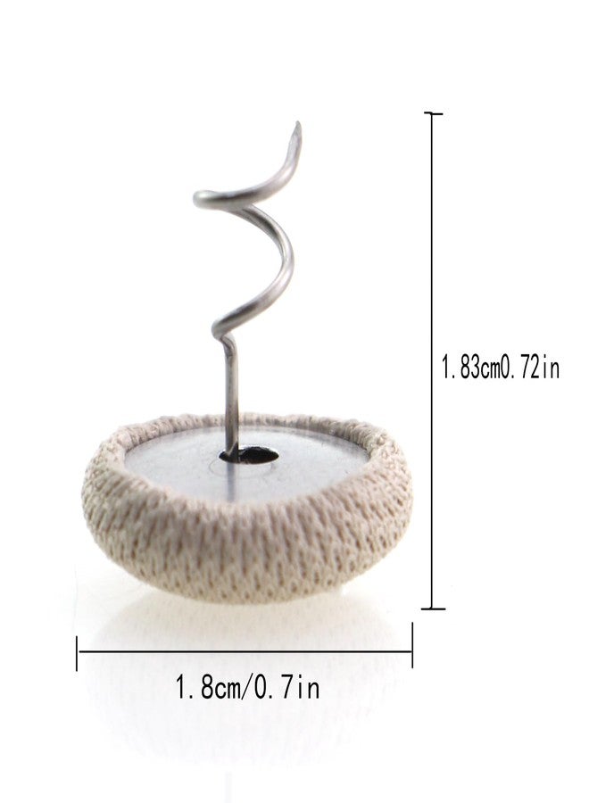 Caishun 25PCS 18mm Upholstery Twisted Pins Sofa Nail Spiral Nails Bedside Decorative Pins Bed Skirt Edge Holder for Decorative Arm Cover Cufflinks Headwear - Image 2