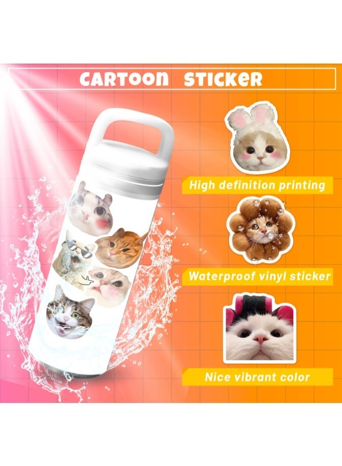 virenia 50-Piece Self-Adhesive Vinyl Funny Cat Stickers – Graffiti Style – Perfect for Laptop, Water Bottle, Hard Hat & Skateboard – For Adults, Kids, Teens, Girls & Boys - Image 4