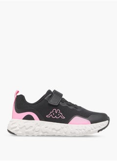 Kappa Girls' Colourblock Sports Shoes with Hook and Loop Closure  - Image 3