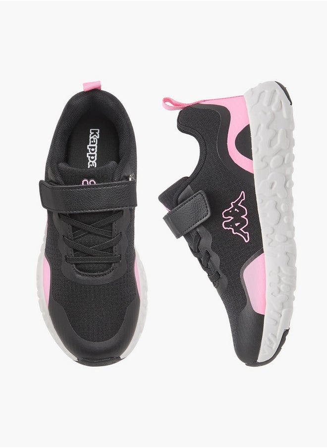 Kappa - Girls' Colourblock Sports Shoes with Hook and Loop Closure - Image 1