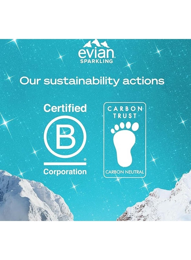 evian Sparkling Water Cans 24x330ml, Awaken Your Senses with Evian Sparkling Water, Sparkling Drinking Water for Maximum Hydration - Image 5