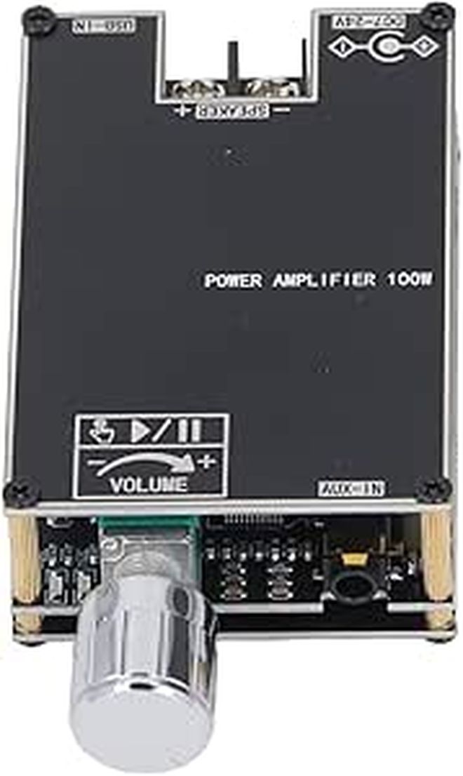 100W DC 7 24V Single Channel Power Amplifier Board with AUX BT USB - Image 1