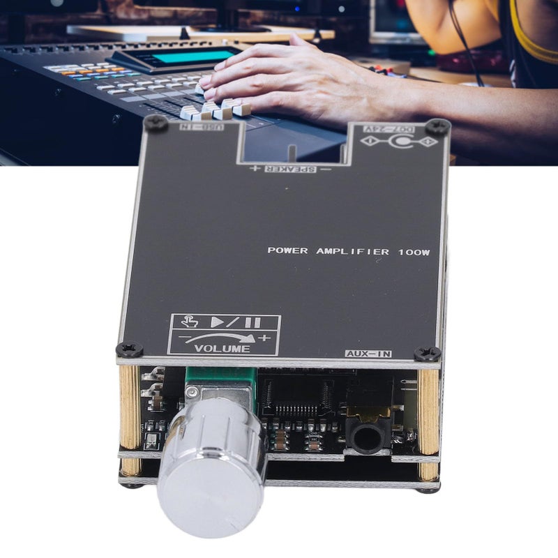100W DC 7 24V Single Channel Power Amplifier Board with AUX BT USB - Image 3