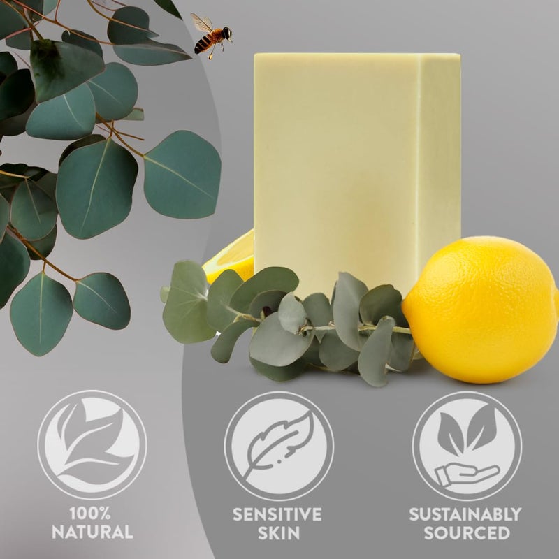 Marvelouskin Eucalyptus Lemon Tallow Soap â€“ Grass-Fed Bar with Essential Oil â€“ Fresh & Naturally Energizing â€“ 3 Pack - Image 5