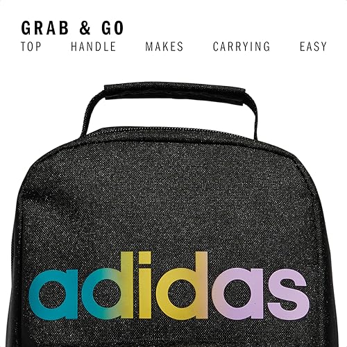 Adidas حقيبة غداء مبردة من أديداس للنساء والرجال، حاوية طعام معزولة مع جيب شبكي - Image 3