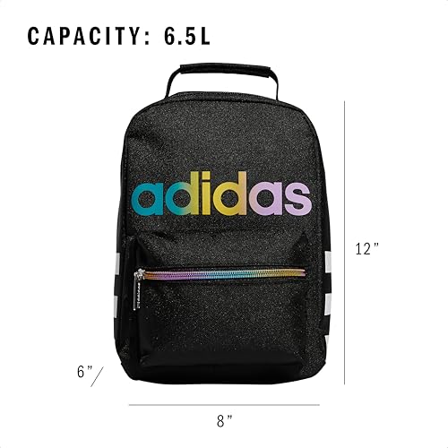 Adidas حقيبة غداء مبردة من أديداس للنساء والرجال، حاوية طعام معزولة مع جيب شبكي - Image 5