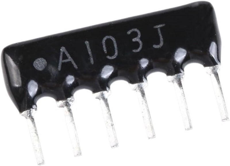 Resistors 40pcs DIP Exclusion 6Pin Resistor Network Array A06 A103J A06-103JP 10K A06-472JP 4.7K 4K7 A06-102JP 1K(A06-102JP 1K) - Image 3