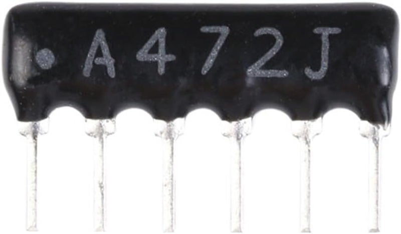 Resistors 40pcs DIP Exclusion 6Pin Resistor Network Array A06 A103J A06-103JP 10K A06-472JP 4.7K 4K7 A06-102JP 1K(A06-102JP 1K) - Image 5