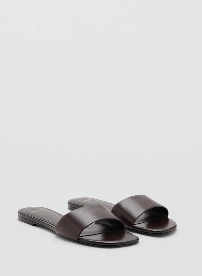 مانجو Flat Leather Sandal