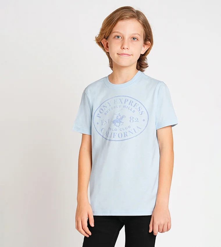 بيفرلي هيلز بولو كلوب تيشيرت قصير الأكمام مطبوع