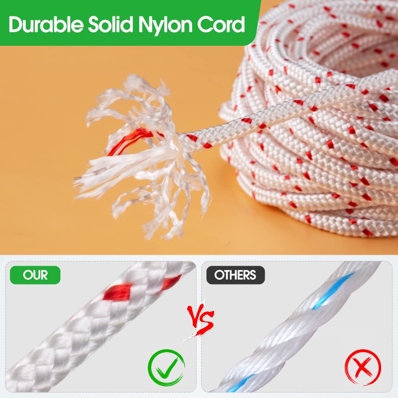 RayTour Replacement Recoil Starter Rope Pull Cord for Husqvarna STIHL Craftsman Chainsaw Lawn Mower Trimmer - Image 2