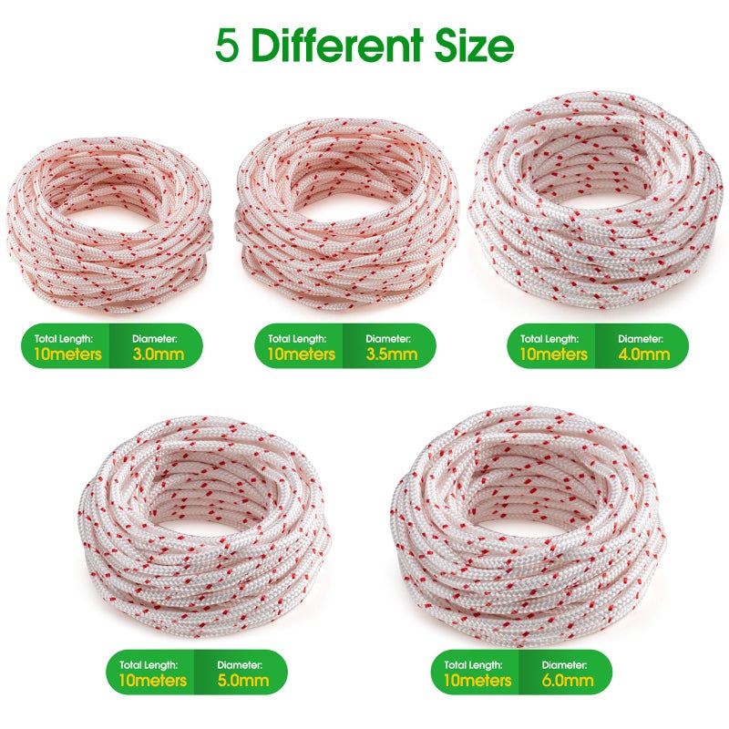 RayTour Replacement Recoil Starter Rope Pull Cord for Husqvarna STIHL Craftsman Chainsaw Lawn Mower Trimmer - Image 4