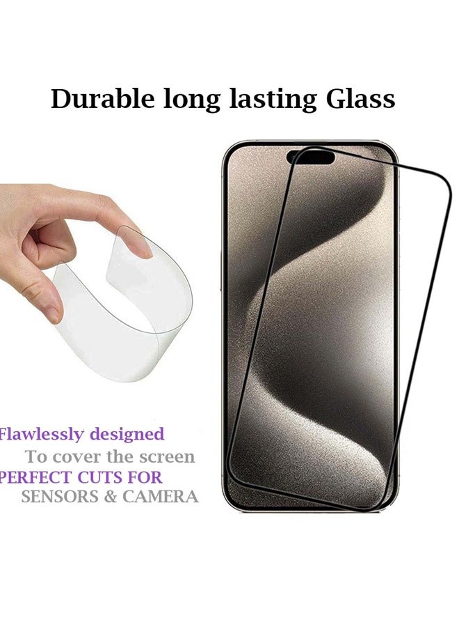 Provenge Pack Of 2 Screen Protector Designed For iPhone 15 Pro Max Anti Scratch Anti Fingerprint Gives 9H Hardness Tempered Glass Ultra Clear Provide Responsive Touch Bubble Free Protector - Image 4