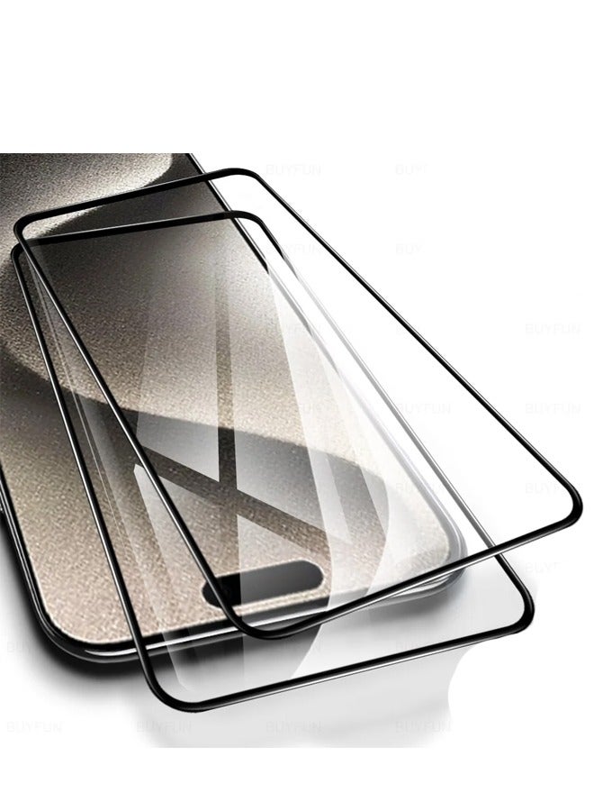Provenge Pack Of 2 Screen Protector Designed For iPhone 15 Pro Max Anti Scratch Anti Fingerprint Gives 9H Hardness Tempered Glass Ultra Clear Provide Responsive Touch Bubble Free Protector - Image 1