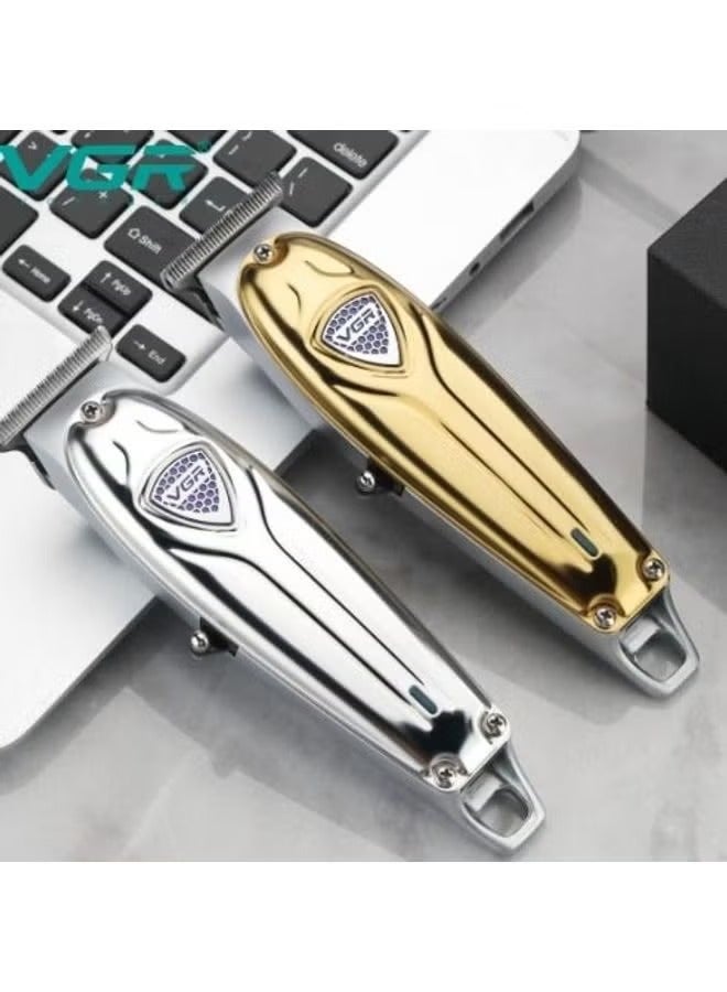 VGRO Rechargeable Hair Trimmer Gold/Silver - Image 3