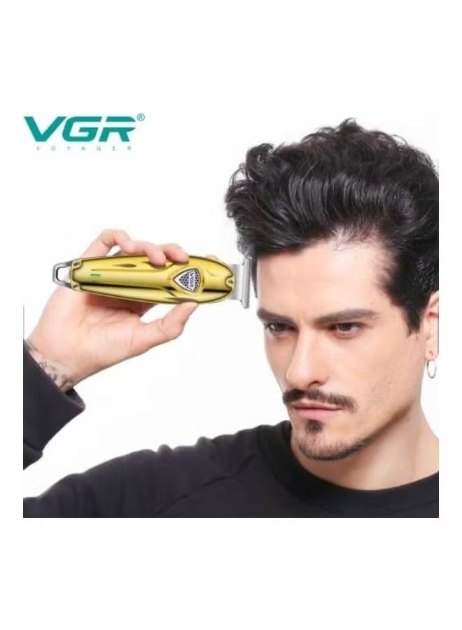 VGRO Rechargeable Hair Trimmer Gold/Silver - Image 4