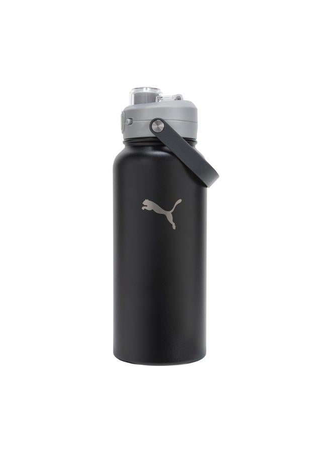PUMA Evercat 32 oz Stainless Steel Water Bottle, Black/Grey, 32 Ounces - Image 1
