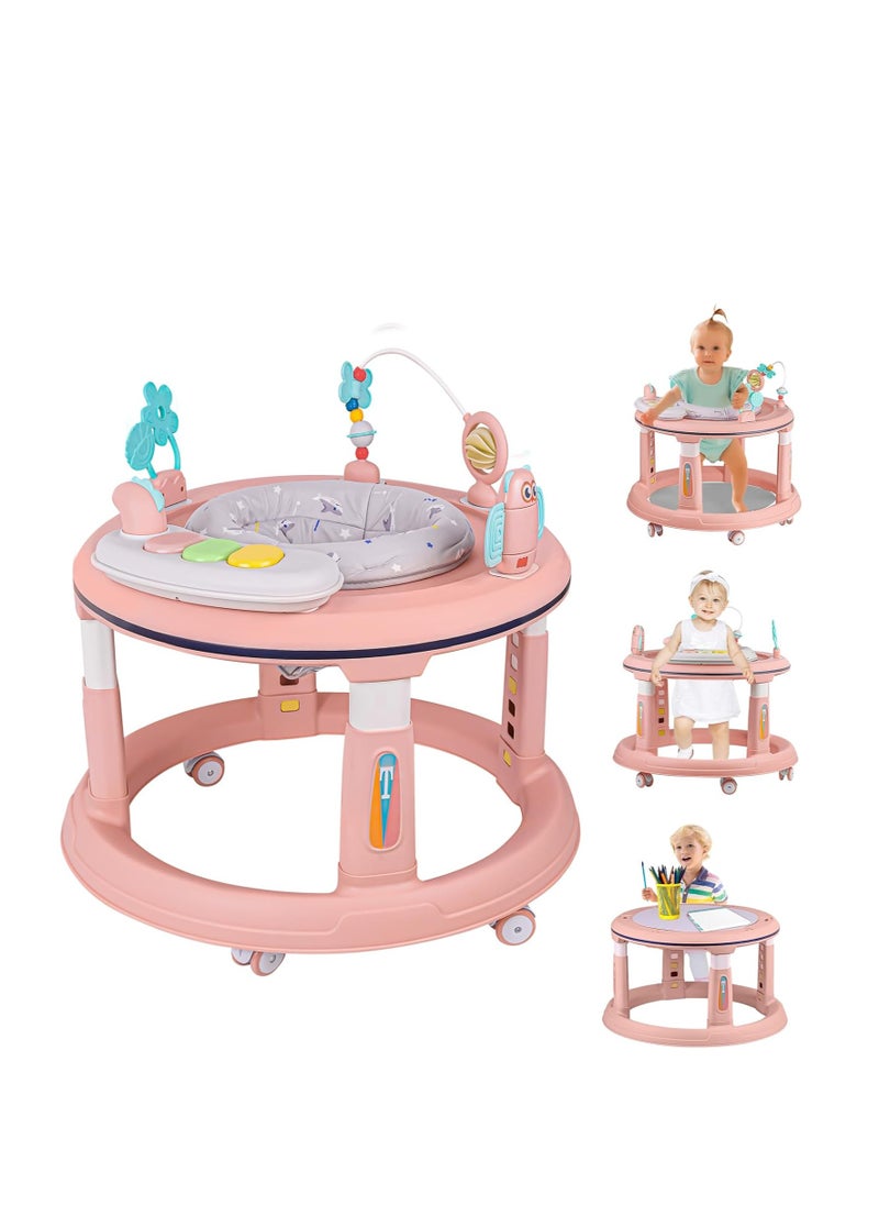 Rally 4-in-1 Baby Walker with Wheels – Activity Table, 360° Rotating Seat, 5 Adjustable Heights, Musical Toys, Safe Design for Boys and Girls from 6 Months  - Image 1