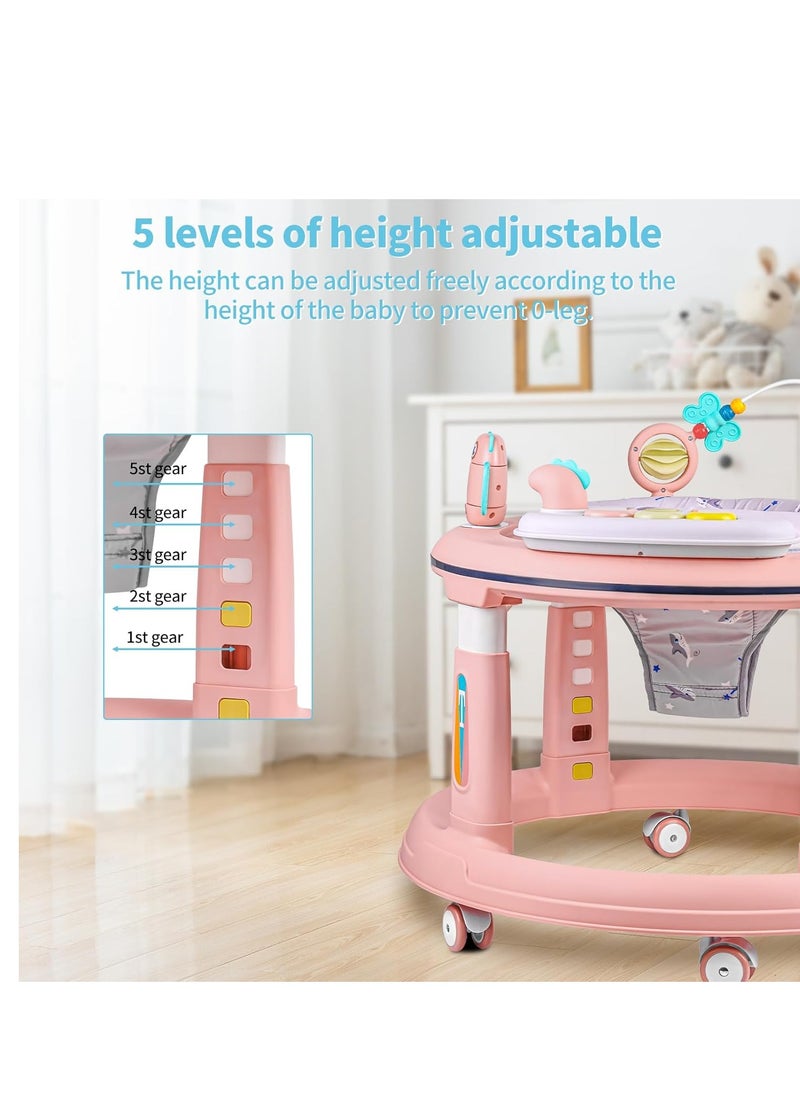 Rally 4-in-1 Baby Walker with Wheels – Activity Table, 360° Rotating Seat, 5 Adjustable Heights, Musical Toys, Safe Design for Boys and Girls from 6 Months  - Image 3