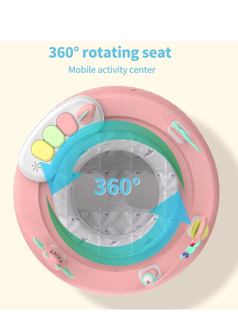 Rally 4-in-1 Baby Walker with Wheels – Activity Table, 360° Rotating Seat, 5 Adjustable Heights, Musical Toys, Safe Design for Boys and Girls from 6 Months  - Image 2