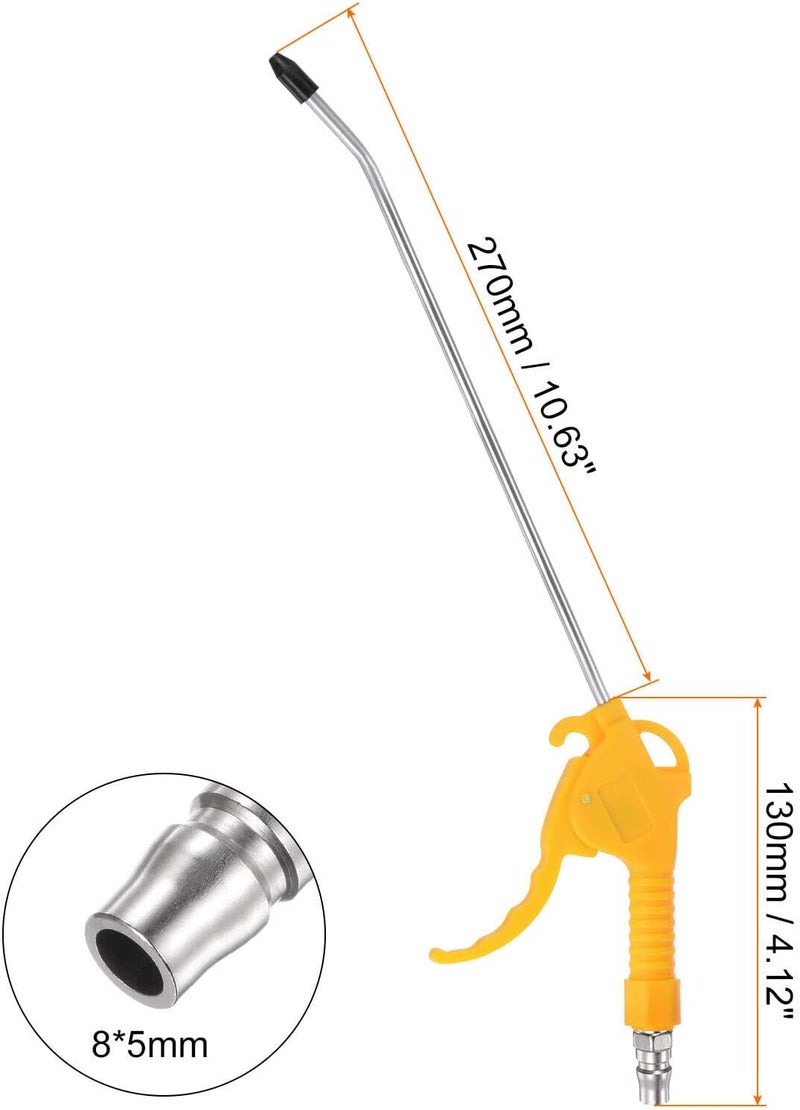 AQ AQSON مسدس هواء عالي الضغط AQSON بفوهة مائلة بطول 10.63 بوصة - أصفر - Image 2