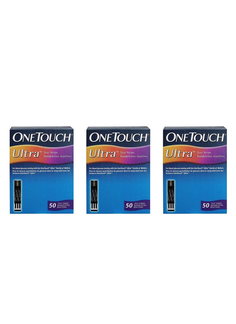 OneTouch Ultra 150 Strips Box (3 Pack of 50 each) - pzsku/ZF17D37927B8094979D7CZ/45/_/1694611187/9152bb59-8eed-4e40-ac5f-ad3936802f62