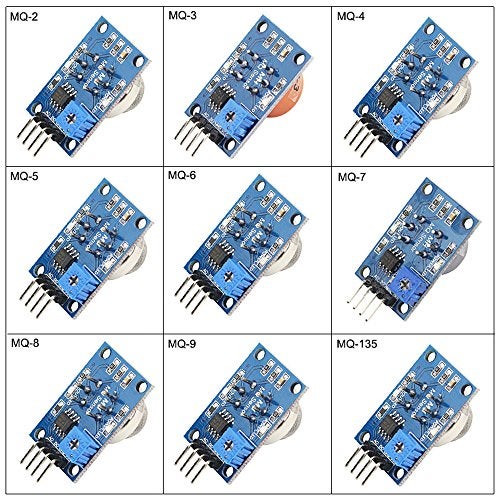 BAITHNA 9 in 1 MQ Sensor Modules Kit Project Super Starter Kits for Gas Detection - Image 2