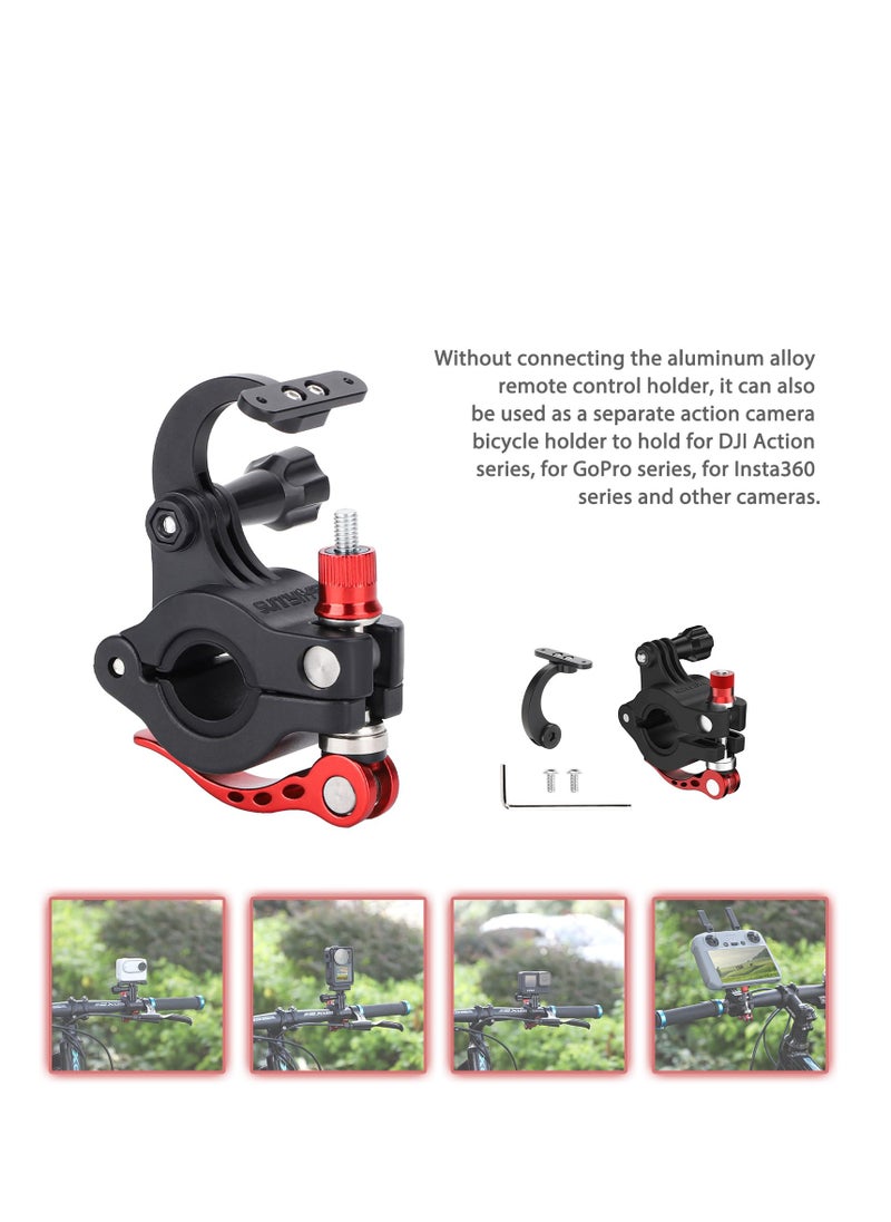 Generic - Adjustable Aluminum Alloy Bike Mount for DJI Mini 4 Pro and Air 3 - Handlebar Bracket for DJI RC 2 Controller, Durable Bicycle Clamp Adapter for Easy Access and Stability. - Image 1