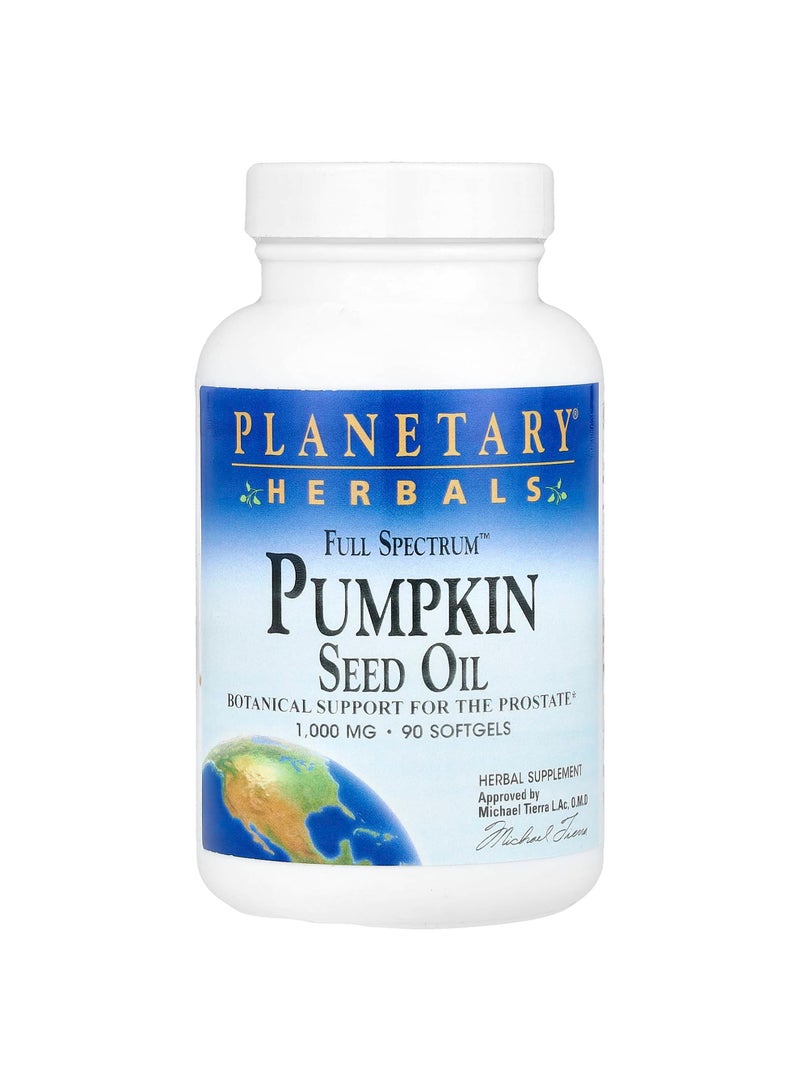 Full SpectrumPumpkin Seed Oil, 1,000 mg, 90 Softgels