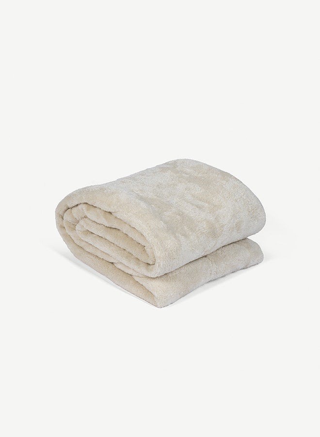 OC HOME بطانية لينالي عاجي-200x240سم - Image 2