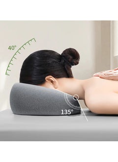 Generic Face Down Pillow Desk Nap Pillow Prone Resting Comfort Memory Foam Ergonomics Home Massage Headrest for Beauty Salon  - Image 5