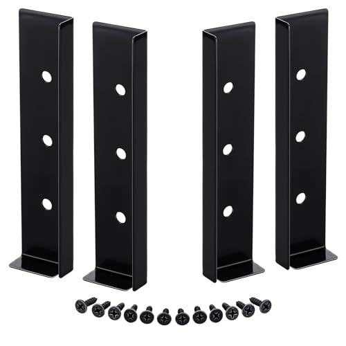 Yaocom 4 Pcs 591 x 138 Inch Garage Door Guard Corner Seal Iron Left and Right Garage Door Side Seal for Indoor Outdoor Home Rodent Proof - Image 1
