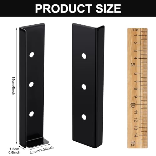 Yaocom 4 Pcs 591 x 138 Inch Garage Door Guard Corner Seal Iron Left and Right Garage Door Side Seal for Indoor Outdoor Home Rodent Proof - Image 3