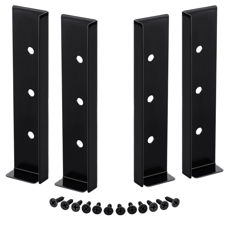 Yaocom 4 Pcs 591 x 138 Inch Garage Door Guard Corner Seal Iron Left and Right Garage Door Side Seal for Indoor Outdoor Home Rodent Proof - Image 2