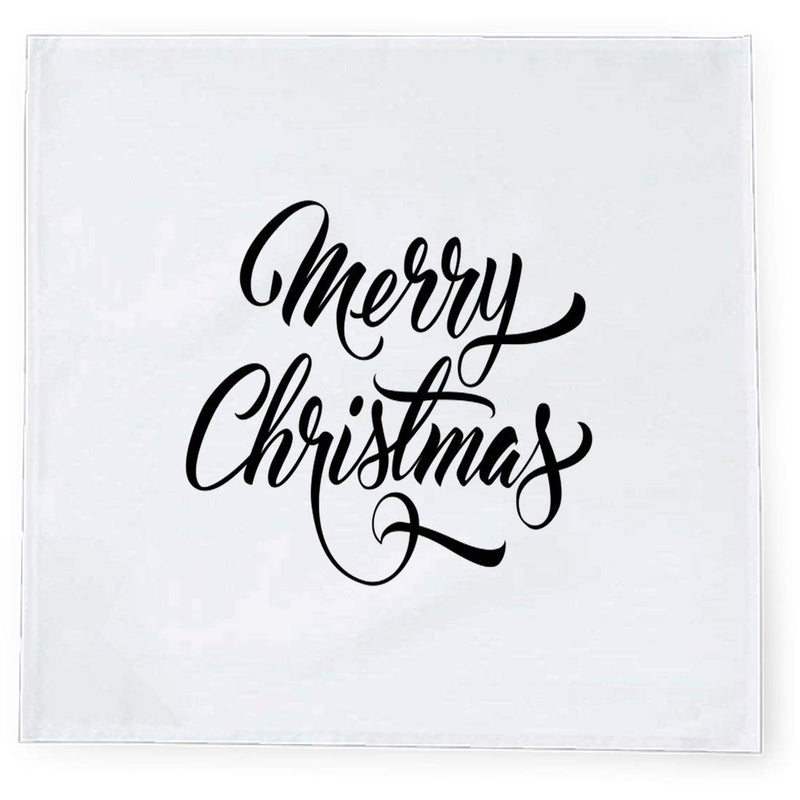 Khakee مناديل طاولة حرير تفطة بموضوع عيد الميلاد 6 قطع 10x10 لتزيين عيد الميلاد زينة عيد الميلاد هدية عيد الميلاد npxmas276P - Image 2