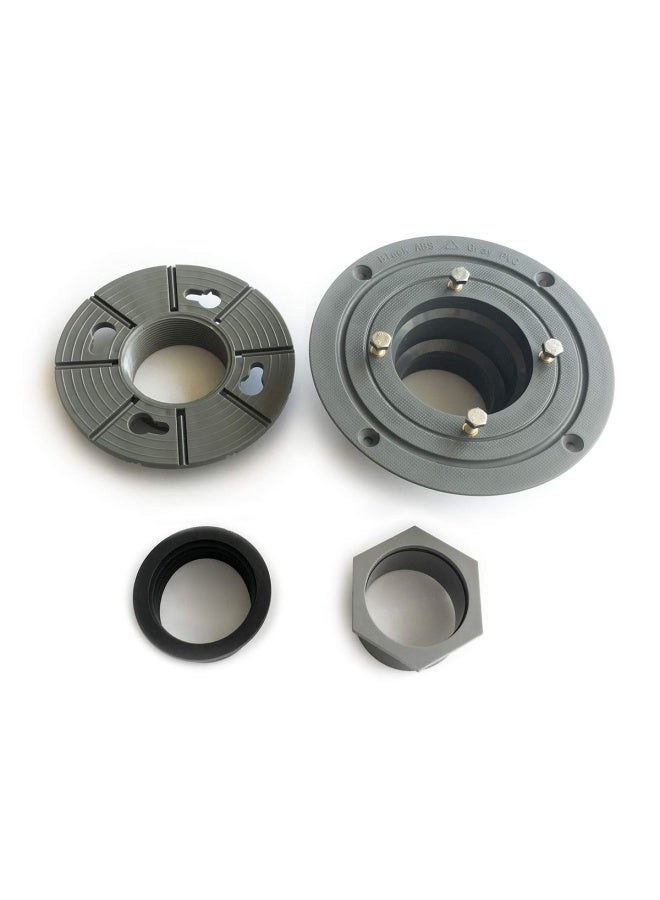 2 Inch Sub Drain Shower Drain Base No Hub Shower Drain Base With Rubber Gasket For 2 Inch Linear And Square Drain 2 In Grey 1 - Image 2