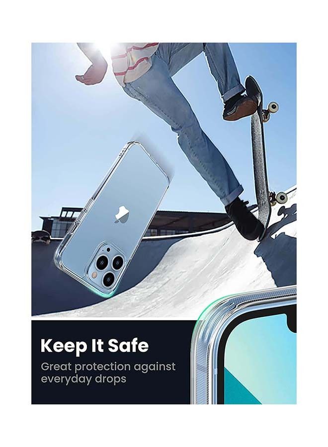 iPhone Protective Case Compatible for 13 Pro Clear with Shock Absorption Anti Scratch TPU Precise Cutouts and Slim Fit Easy to Install Transparent Cover 6.1 inch - Image 3