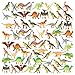 PREXTEX Mini Dinosaur Figures Toys Box 12 Count Best for Party Favors Easter Eggs Filler Plastic Small CupcakeCake Toppers - Image 3