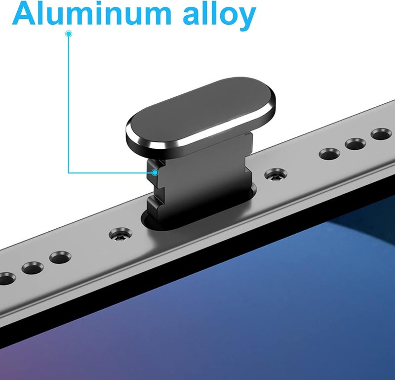 DClub غطاء حماية Lightning من DClub لهواتف iPhone 14 13 12 Mini Pro Max، قابس مضاد للغبار، متوافق مع iPhone 11 X Xs Max Xr 8 7 6S 6 Plus Pro 5s SE، iPad mini Airpod لمنع الغبار. (أسود) - Image 3