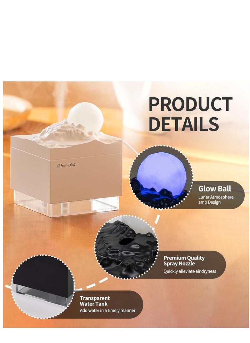 KASTWAVE - Small Portable Humidifiers for Bedroom,Mini Warm Air Humidifier,Cool Mist Humidifiers for Small Room,Quiet Easy Clean for Plants,USB Personal Desktop Humidifier for Office and Travel(300ml) - Image 1