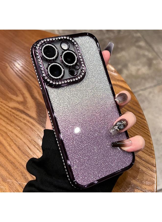 S-TOP Case For iPhone 12 Pro Diamond Gradient Glitter TPU Phone Case - Image 1