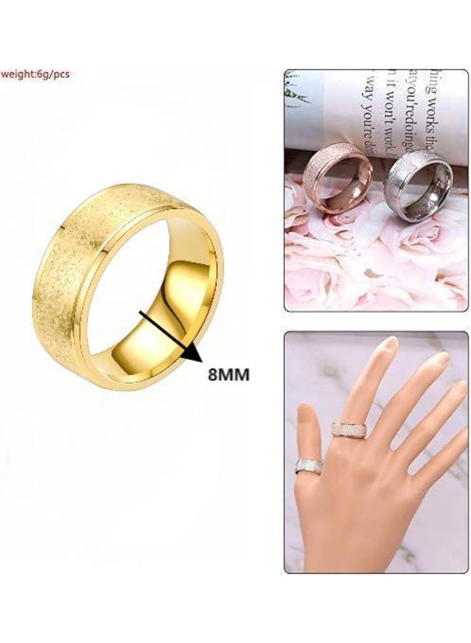 Titanium Steel Ring – 8MM Durable Unisex Ring, Comfort Fit, Scratch-Resistant, Fashion Jewelry for Daily Wear, Gifting  Special Occasions - Image 4