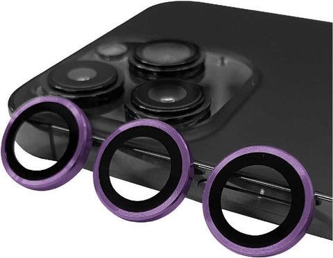 iPhone 14 Pro Max Compatible Zore Cl-07 Camera Lens Protector-Deep Purple