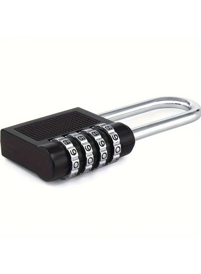 Silvery Electroplated Compact Security Code Padlock Convenient - Image 5