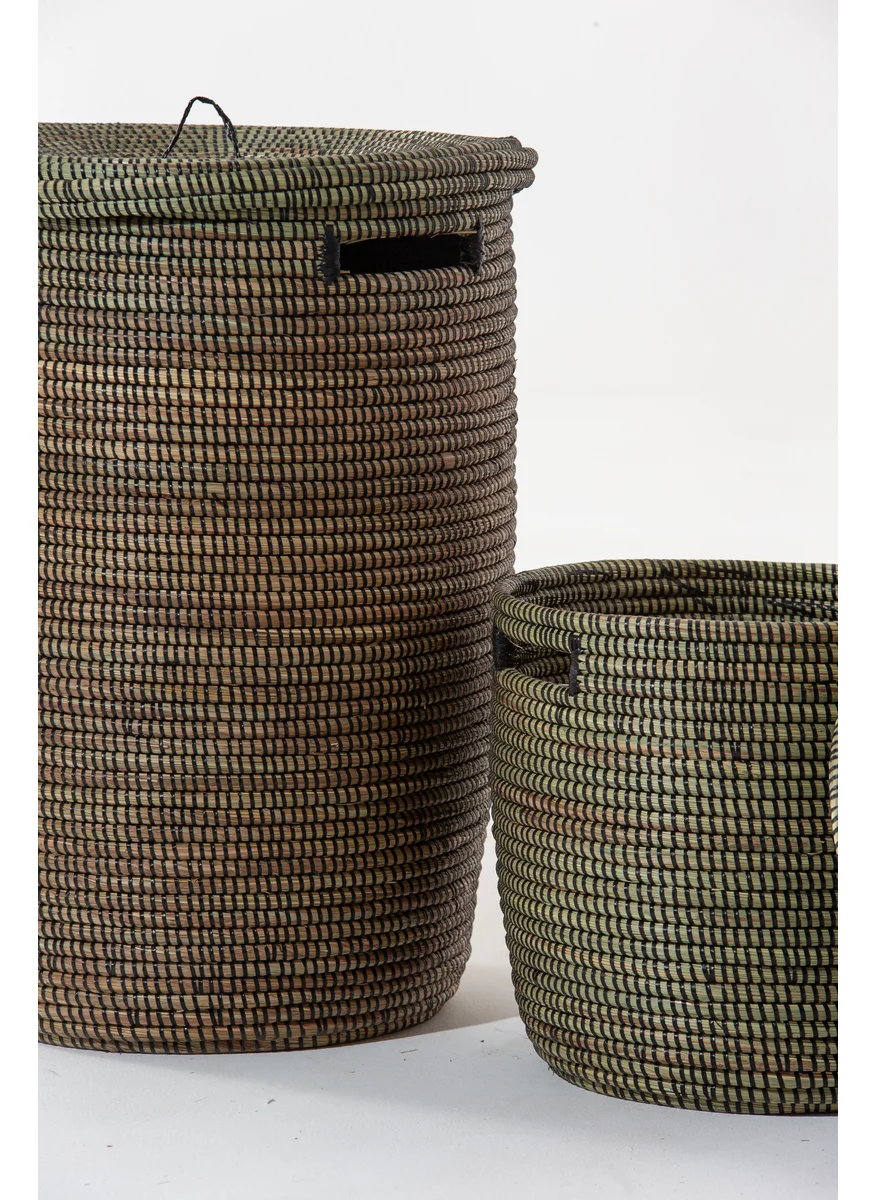 HOMEKODE Desta Handmade Black Basket