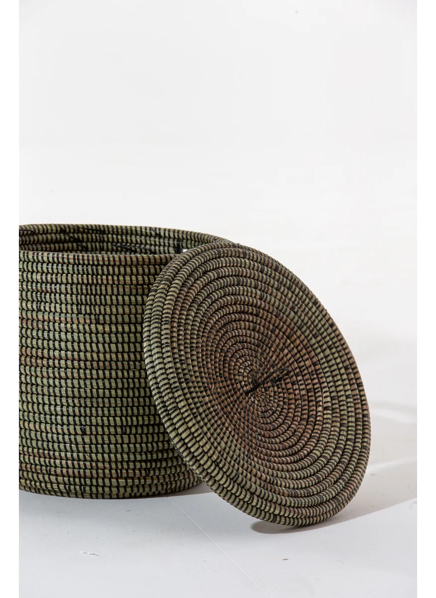 HOMEKODE Desta Handmade Black Basket