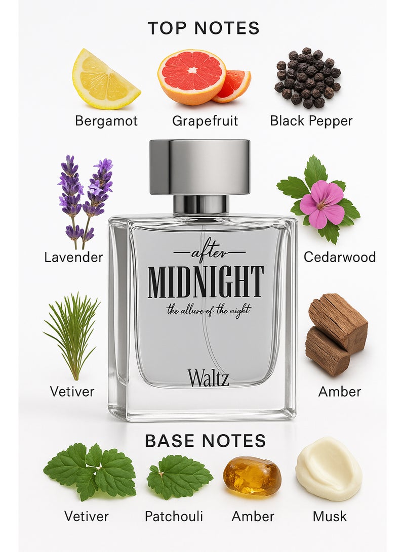 Waltz عطر وولتز بعد منتصف الليل – للرجال، 100 مل - Image 2