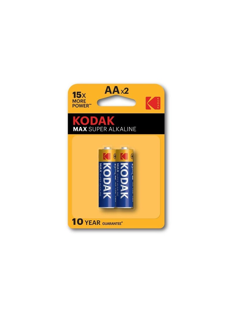 Kodak AA 2 Piece Max Alkaline Battery - Image 1