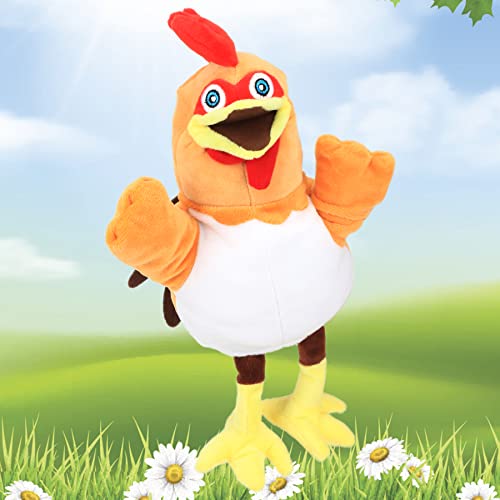 Easfan Chicken Hand Puppet Plush Animal Toy with Movable Mouth for Role Play Storytelling Preschool Teaching Birthday Gifts for Kids Boys Girls 11 - Image 1