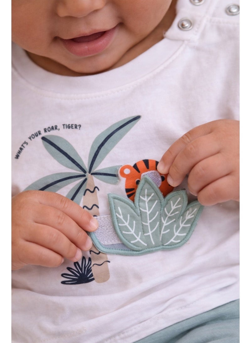 victor and jane Infant Boys’ 2-Piece Set – Tropical Crocodile T-Shirt & “Hero Jungle” Joggers - Image 4